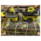 Ryobi 18V One+ 6 Gallon Wet/Dry Vacs, Tools Only, 6pcs, All tested and in good working condition, Inv #c25$576, 240498, 251387 Ryobi 18V One+ 6 Gallon Wet/Dry Vacs, Tools Only, 6pcs, All tested and in good working condition, Inv #c25$576, 240498, 251387
