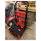 Milwaukee Packout Dolly with (1) Packout Box Milwaukee Packout Dolly with (1) Packout Box