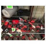 Assorted Milwaukee M12 and Electric Power Tools, includes Battery and Charger, 10pcs, inv #c17025