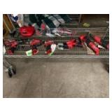 Assorted Milwaukee M12 Power Tools, includes Batteries and Charger, 7pcs, inv #t01054