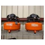 Ridgid 6 Gallon 160psi Air Conpressors, 2pcs, inv #c250176, 250173