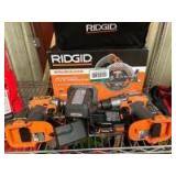 Ridgid 18V Drill/Driver, Impact/Driver and Circular Saw, includes Batteries and Charger, 3pcs, inv #c250623, 250460