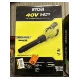 Ryobi 40V HP Jet Fan Blower, includes Battery and Charger, inv #c250505 Ryobi 40V HP Jet Fan Blower, includes Battery and Charger, inv #c250505