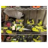 Ryobi 18V Tools, includes Battery and Charger, 8pcs, inv #c221270 Ryobi 18V Tools, includes Battery and Charger, 8pcs, inv #c221270