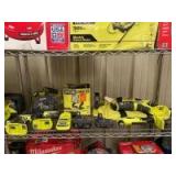 Ryobi 18V Tools, includes Battery and Charger, 7pcs, inv #c250043 Ryobi 18V Tools, includes Battery and Charger, 7pcs, inv #c250043
