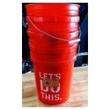 5 Gal. Bucket/set of 4
