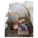 Sewing Items and Marble Slabe
