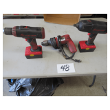 Drill, Impack Wrench, and Mac Tool Drill