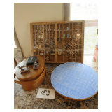 Sewing Box and Tray with Sewing Items