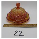 Carnival Covered Butter Dish 8' W x 5' T