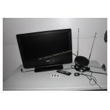 26' Sanyo TV with Remote and Rabbit Ear Antenna