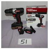 Hyper Tough 12V 3/8' Cordless drill w/ battery