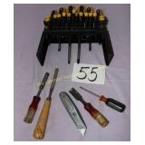 Olympia Tools Screw Driver Set 18 Pc, Chisels
