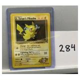 Pokemon Gym Heroes Lt. Sarges Pikachu #81