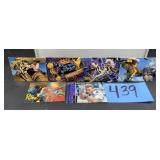 X-men cardsï¿½5 total and 1 street fighter cards