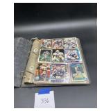 Gray Sports Card Collection binder 3-in; over 100
