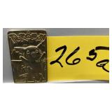 Pokemon 1999 Gold Plated Card 23K Nintendo Pikachu