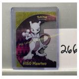 Pokemon Topps 2000 TV Animation #150 Mewtwo clear