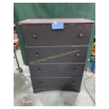 Black 4 Drawer Dresser 32' W x 16' D x 43' T