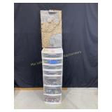 Plastic drawers Sterilite 38' T x 13' W x 14' D