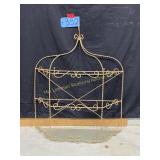 Decorative wire rack with 2  glass shelves- 28' T