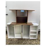 White Organizer Cupboards x 2 30' W x 15' D x 30