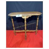 Small wood side table, 32' W x 29' T
