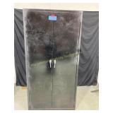 Tall Metal Black Storage Cabinet --36' W x 18' D