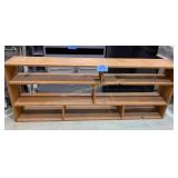 Long Brown Bookshelf 30'T x 75 1/4' W x 11 1/4' D