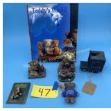 Boyd's Bear and Unmarked Bear Figurines