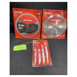 2-Craftsman 10" Saw Blades, Bi-Metal Saw Blade Kit
