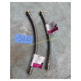 2 Total* Water Heater Connector, 1/2"x3/4" FIP-18"