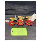 3- Mueller 1/2" Stop Valve