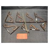 Bronze Tinted Wall Brackets-- (5 Total--8" x 5