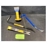 18" Prybar, Superbar, 12" Prybar, Scraper