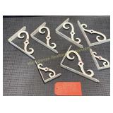 Whitish Color Wall Brackets-- (5 Total 8" x 5