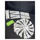Lot of 6" and 7" white brackets