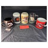 (5) mugs 2-#3 Dale Earnhardt , 2-#8 Dale
