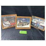 (3) Wooden Frames. #3 Goodwrench Truck. Dale