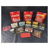 Assorted 12 Matchbox cars, Coca Cola, Nascar,