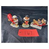 3 Good Ole Bears Figurines. Dale on a lounge