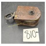 Wood and Metal Barn Pulley