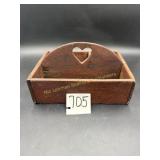 Primitive Wooden Kitchen Utensil Holder