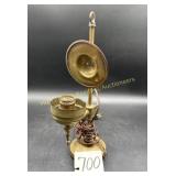 Antique Brass Lamp--Electric with a Reflector