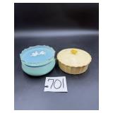 Avon Powder Containers--One is new with the