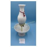 Fenton Milk Glass Candy Bowl Spiral