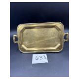 Brass etched serving tray