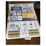 Vintage Notre Dame Schedule Posters, 1976, 1978