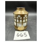 Vintage Brass and Glass Lantern