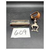 Vintage Birds of Paradise harmonica, Antique